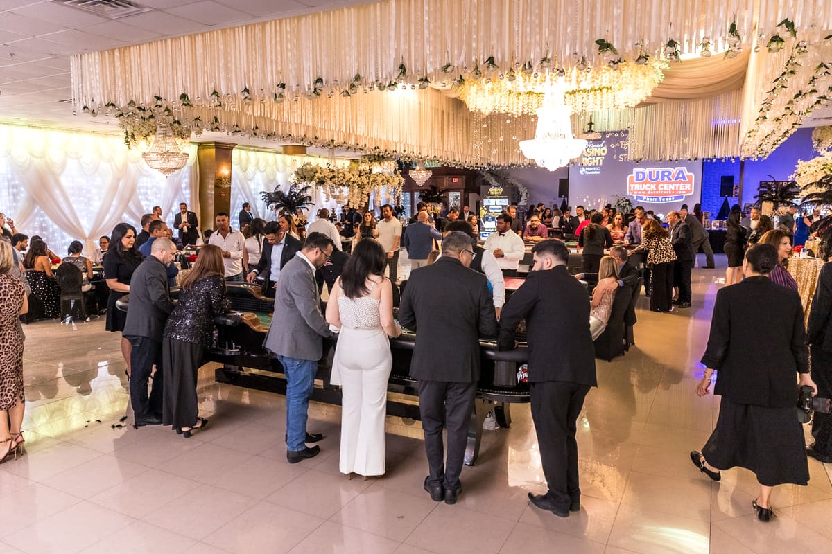 A packed Regency Hall at the Pharr EDC Casino Night